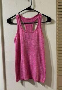 Lululemon Swiftly Tech Racerback Heathered Pink Size 4