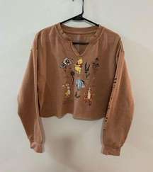 Pre-Owned LG  Winnie the Pooh Cropped Crewneck