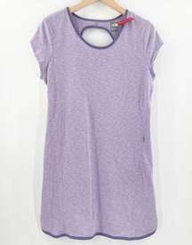 THE NORTH FACE Dress Size Large Cutout Purple Casual Shirt Cotton Blend NWT