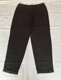 Intimates PJ’s black knit polka dotted pocket lounge pant Ladies …