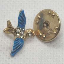 Vintage Ballou Blue Bird of Happiness Pin