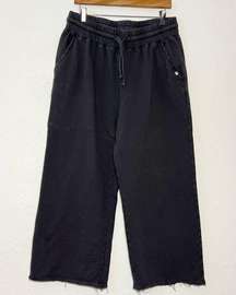 PACT Women’s Downtown  100% Organic Cotton  Wide Leg Crop Joggers Sweatpants XL