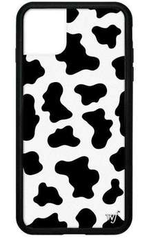 Wildflower MooMoo Cow Print Black & White iPhone 11 Phone Case