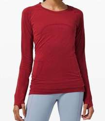 Lululemon Swiftly Tech Long Sleeve- Prep Red