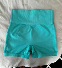 Teal Seamless Biker Shorts