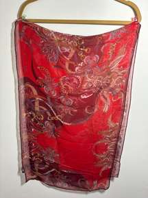 Elizabetta 100% Silk Scarf From Italy 59”x18”. 108