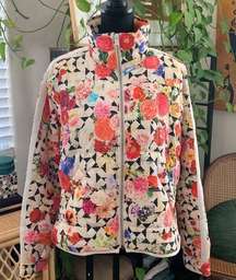 Free People Movement Pippa Floral Geometric Printed Quilted Puffer Jacket