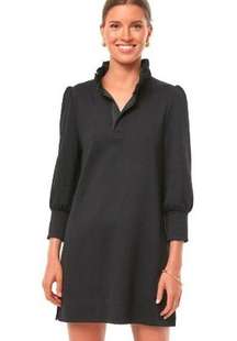 Tuckernuck Pomander Place Charlotte Terry Mini Dress in Black Sz. S