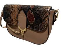 Gianni Bini Tan Snake Skin Cross Body Bag