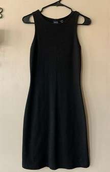 NWT Patagonia Organic Cotton Sleeveless Black Knee Length Dress Size XS