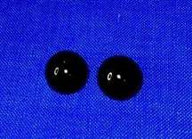 Vintage Clip On Earrings Black Buttons Spheres 📽
