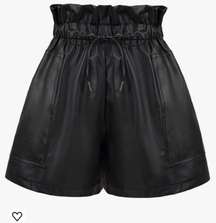 Faux Leather Shorts