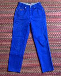 VINTAGE BLUE TOMMY HILFIGER HIGH RISE SLIM FIT JEANS