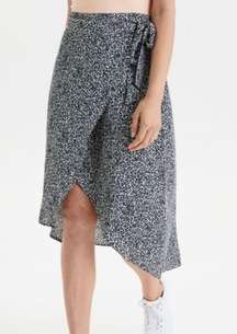 American Eagle Cheetah Wrap Skirt