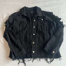 PrettyLittleThing Black Denim Jacket