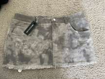 Distressed Mini Skirt