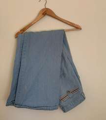 Vintage 1970 High Waisted Wide Leg Jeans