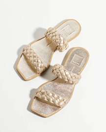 Dolce Vita Indy Gold Braided Sandals