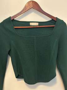 Altr’d State Corset Green Sweater 