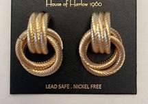 NWT House of Harlow Knot earrings