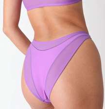 Sheer Spandex Waves Bikini Bottom