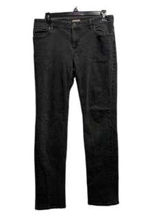 Women's J. Jill Charcoal Faded Black Slim Leg Stretch Jeans Size 6 GUC #7930