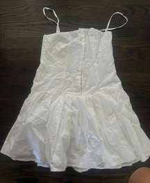 White corset dress