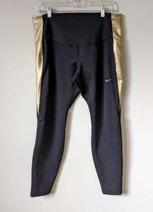 Nike Training One Tight Leggings In Black and Gold.