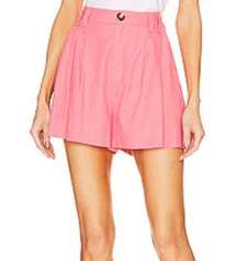 NWT light pink stitch fix violets & roses pleated high rise wide leg shorts 6