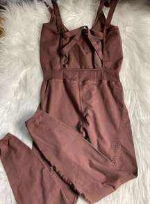 Free People Good Karma Onesie in Brown