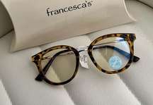 Francesca’s Blue Light Glasses Tortoise Shell & Gold Trim