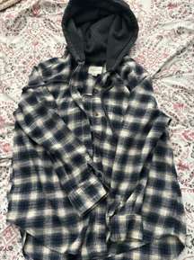 Outfitters Vintage Flannel Hoodie