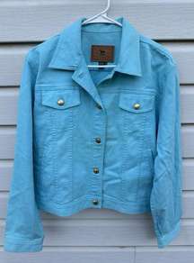 Lauren Jeans Company Azure Blue Denim Jacket XL