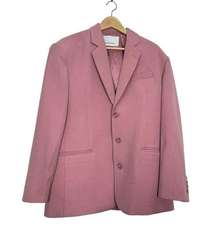 Oversized Padded Shoulder Pink Blazer Dress