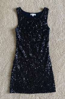 Black Sequin Dress