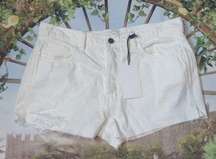 CARLY jean off white jean shorts size large