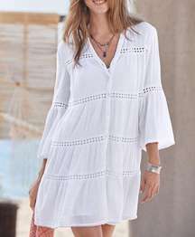 NEW Sundance Midori White day Dress Small