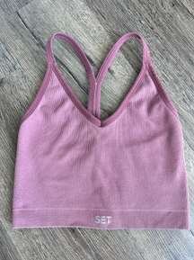 Ribbed V Sports Bra