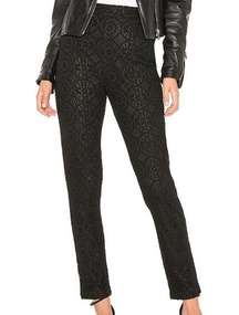 About Us Tess black crochet lace pants size S