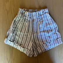 Paperbag Linen Shorts