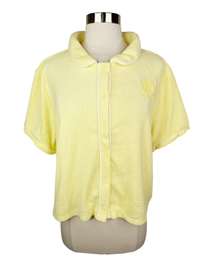 Forever 21 x  Plus Yellow Terry Cloth Polo Shirt