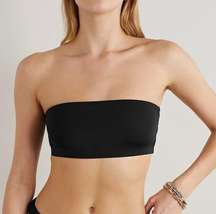 GOOD AMERICAN Better Band bandeau bikini top in black size 7