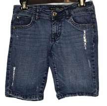 South Pole Distressed Bermuda Denim Jean Shorts size 7