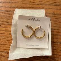 Ettika Spun Gold Hoops