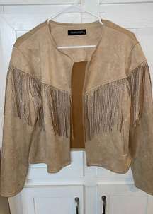 Suede Fringe Jacket