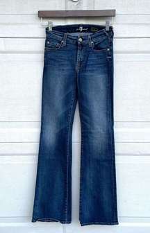 7FAM 7 for all Mankind Womens Jeans Kimmie Bootcut Blue Denim 25