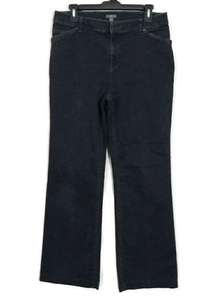 J. Jill Straight Cut Denim Blue Jeans Stretch 10