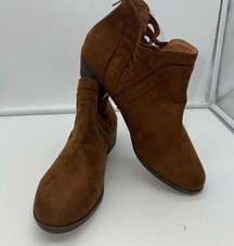 No Parking Brand Athens Faux Suede Ankle Boots