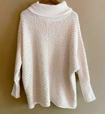 Popcorn Knit Turtle Neck Sweater