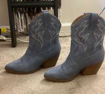 Denim Cowgirl Boots